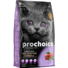 Prochoice 38 Yavru Kediler İçin, Hipoalerjenik, Kuzu Etli Ve Pirinçli Kuru Mama 15 kg