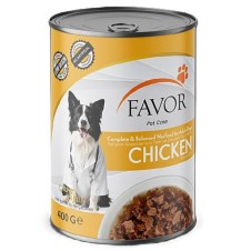 Favor Tavuklu Yetişkin Köpek Konservesi 400 Gr