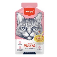 Wanpy Kediler İçin Karidesli Ton Balığı Eti Çorbası 50 Gr