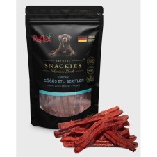 Reflex Snackies Natural Ördek Göğüs Etli Şerit Tahılsız Köpek Ödül Maması 90gr