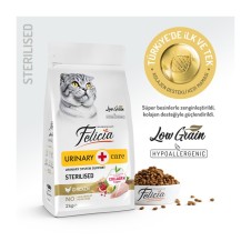 Felicia Hipoalerjenik Üriner Sağlığı İçin Düşük Tahıllı Tavuklu Kısırlaştırılmış Kedi Maması 2 Kg
