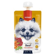 Wanpy Sığır Etli ve Havuçlu Ezme Köpek Ödül Maması 90 Gr