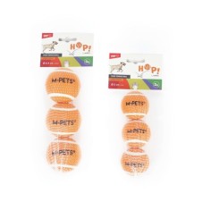 M-Pets Hop Tenis Topu Köpek Oyuncağı 5cm (3'lü) (Orange)