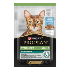 Pro Plan Kısırlaştırılmış Yetişkin Kediler İçin Yaş Kedi Maması Sos İçerisinde Balıklı, 85 g