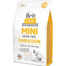Brit Care Mini Hair&Skin Somonlu ve Ringa Balıklı Tahılsız Köpek Maması 2 Kg