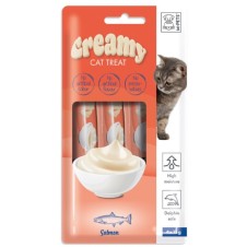 M-Pets Creamy Somonlu Krema Kedi Ödül Maması 4*15 Gr