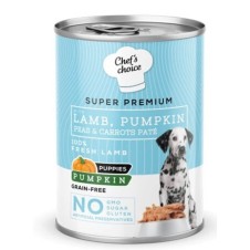 Chef's Choice Kuzulu ve Bal Kabaklı Tahılsız Ezme Yavru Köpek Konservesi 400 Gr