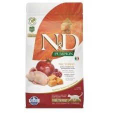 N&D Pumpkin Bıldırcın Etli Bal Kabaklı ve Narlı Tahılsız Kısırlaştırılmış Kedi Maması 1,5 Kg